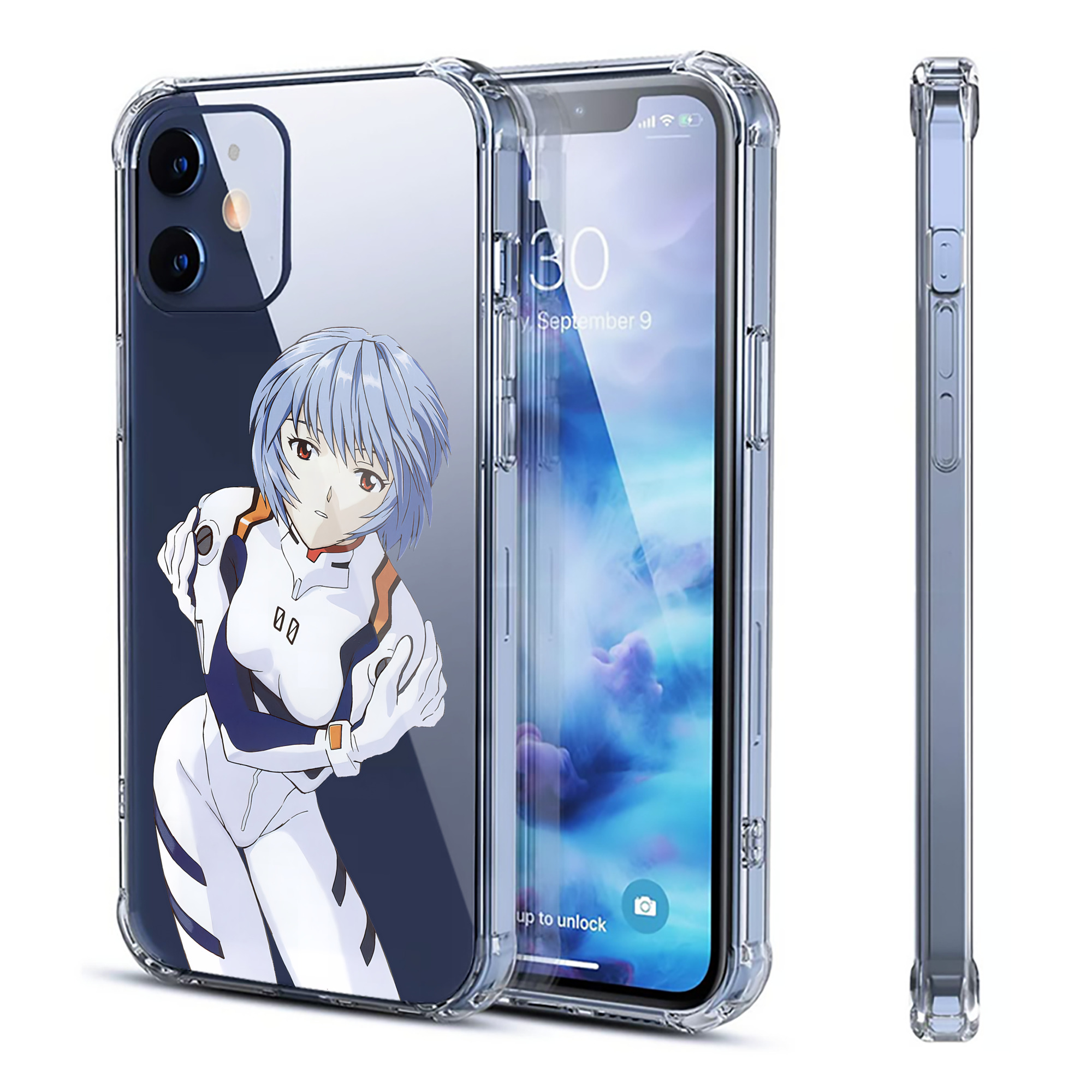 （画像用） EVA 新世紀エヴァンゲリオン 【iPhone 12シリーズ対応】透明スマホケース（クリアソフトケース）